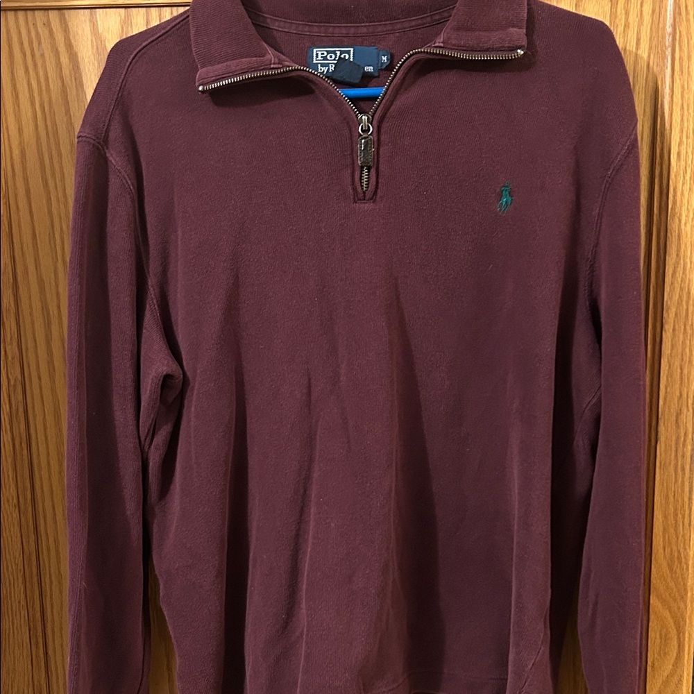Polo Ralph Lauren Burgundy Quarter-Zip Pullover